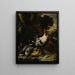 Anatre, galline e altre pollame in un cortile - Melchior d'Hondecoeter — quadro incorniciato alla parete