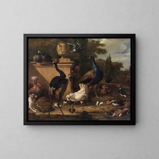 Melchior dHondecoeter - Hen Run at a Manor.webp