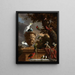 La Ménagerie - Melchior d'Hondecoeter — quadro incorniciato alla parete