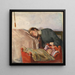 Madre e bambino - Christian Krohg — quadro incorniciato alla parete
