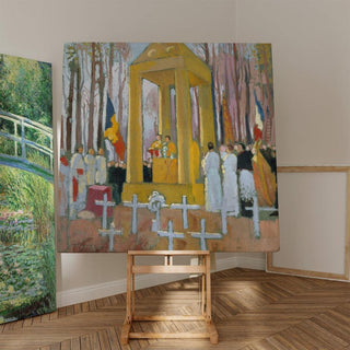 Messe devant la tombe d'Ernest Psichari - Maurice Denis | Reproduction Tableau Décoration murale affiche copie