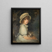 Fille con un gatto - Meta Plückebaum — quadro incorniciato alla parete