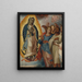 Vergine di Guadalupe con Juan Diego - Scuola messicana — quadro incorniciato alla parete