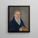 Ritratto di un giovane ragazzo - Micah Williams — quadro incorniciato alla parete