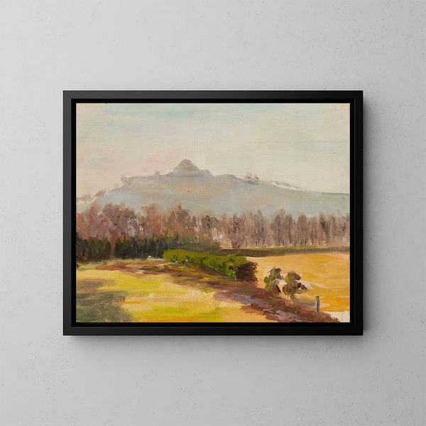 Paesaggio con vista sul monte Kościuszko - Michał Rouba — quadro incorniciato alla parete
