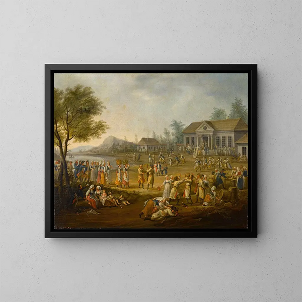 Festival della raccolta Doynki - Michał Stachowicz — quadro incorniciato alla parete