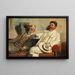 Studio di critiche d'arte - Michael Ancher — quadro incorniciato alla parete