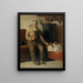 Kristian, cieco, si prende cura di un bambino - Michael Ancher — quadro incorniciato alla parete