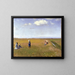 Bambini e giovani ragazze che raccolgono fiori in un campo a nord di Skagen - Michael Ancher — quadro incorniciato alla parete