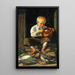 Garçon nourrissant des canards - Michael Ancher — quadro incorniciato alla parete
