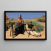 Figures dans un paysage, Kristian l'aveugle et Tine parmi le dune - Michael Ancher — quadro incorniciato alla parete