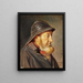Il pescatore Ole Svendsen visto di profilo verso sud-ovest - Michael Ancher — quadro incorniciato alla parete