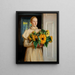 Fille aux tournesols 1893 - Michael Ancher — quadro incorniciato alla parete