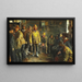 Nella capanna del mercante un giorno d'inverno in cui non si pesca - Michael Ancher — quadro incorniciato alla parete