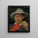 Ritratto di Martin Andersen Nexø - Michael Ancher — quadro incorniciato alla parete