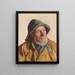 Ritratto di un pescatore - Michael Ancher — quadro incorniciato alla parete