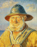Pescatori di Skagen al tramonto del sole Studio - Michael Ancher — vista dell’opera