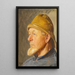 Pêcheur de Skagen avec un sud-ouest - Michael Ancher — quadro incorniciato alla parete