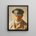 Skawbo con cappello - Michael Ancher — quadro incorniciato alla parete