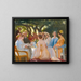 Il pranzo degli attori a Skagen - Michael Ancher — quadro incorniciato alla parete