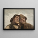 Studio di due pescatori - Michael Ancher — quadro incorniciato alla parete
