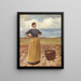 Ragazza - Michael Ancher — quadro incorniciato alla parete