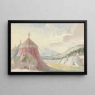 Michael Angelo Rooker - Design for the Haymarket Theatre The Battle of Hexham by Colman the Younger.webp