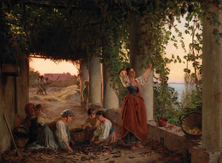 Una pergola di viti a Capri - Michael George Brennan — vista dell’opera