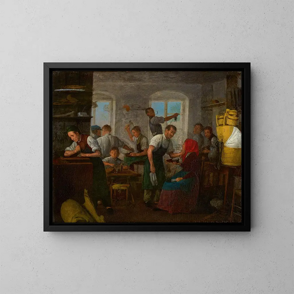 Atelier de cordonnier - Michael Neder — quadro incorniciato alla parete