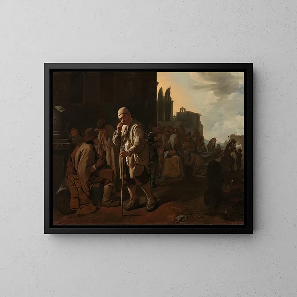 Nourrir les affamés - Michael Sweerts — quadro incorniciato alla parete
