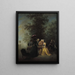 La Partie de dames - Michel-Barthélemy Ollivier — quadro incorniciato alla parete
