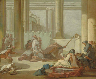 del quadro L'Adorazione dei teschi - Michel-François Dandré-Bardon | Reproduction — vista dell’opera