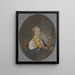 Il pittore miniaturista Peter Adolf Hall - Michel Martin Drolling — quadro incorniciato alla parete