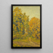 Paesaggio autunnale Baccarat - Michel Auguste Colle — quadro incorniciato alla parete