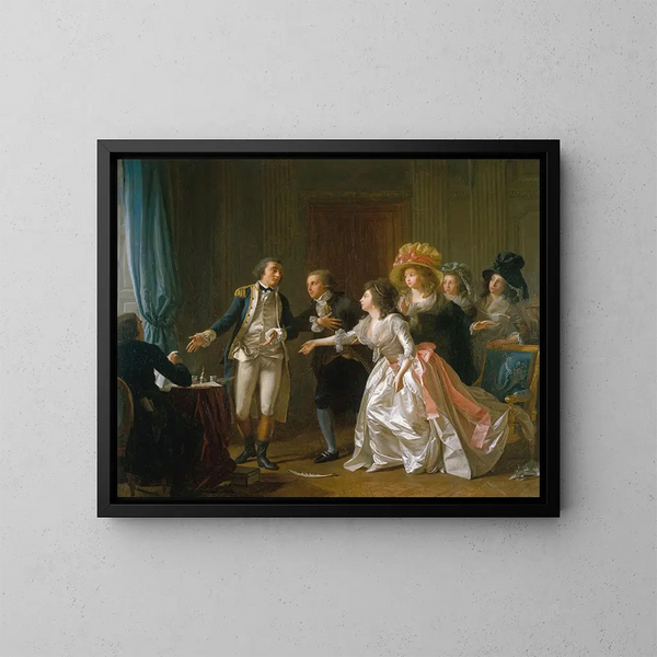 Il contratto di matrimonio interrotto - Michel Garnier — quadro incorniciato alla parete