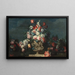 Nature morte con un mazzo di fiori - Michele Antonio Rapous — quadro incorniciato alla parete