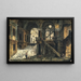 Scala in una casa rinascimentale - Michele Marieschi — quadro incorniciato alla parete