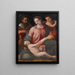 La Santa Famiglia con il bambino san Giovanni Battista - Michele Tosini — quadro incorniciato alla parete