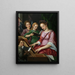 Sainte Cécile - Michiel Coxie — quadro incorniciato alla parete