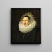 Ritratto di una giovane donna - Michiel Jansz. van Mierevelt — quadro incorniciato alla parete