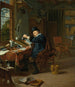 Un medico nel suo studio - Michiel van Musscher — vista dell’opera