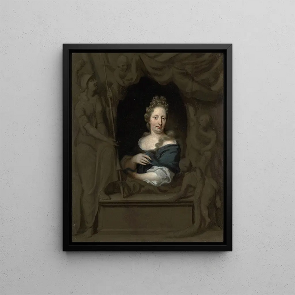 Michiel Van Musscher - Portrait of Eva Visscher Wife of Michiel van Musscher.webp