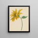 Ramo con un girasole - Michiel van Huysum — quadro incorniciato alla parete
