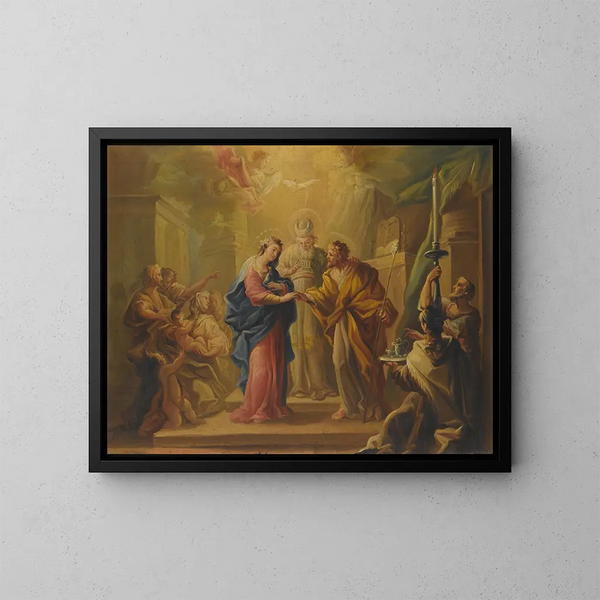 Le Mariage de la Vierge - Miguel Parra Abril — quadro incorniciato alla parete