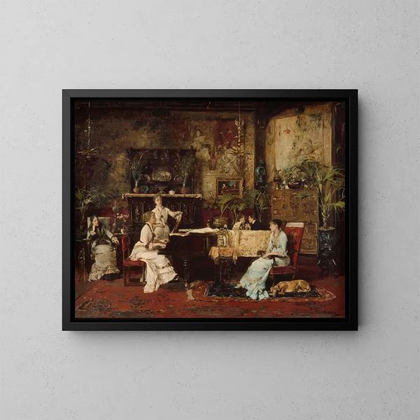 La Salle de Musique - Mihály Munkácsy — quadro incorniciato alla parete
