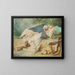 Amanti in un parco - Mihály Zichy — quadro incorniciato alla parete