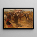 Place du marché à Nijni Novgorod - Mikhail Filippovich Ivanov — quadro incorniciato alla parete