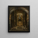 Interno della cattedrale di Santa Sofia di Kiev - Mikhail Makarovich Sazhin — quadro incorniciato alla parete