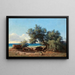 sulla costa in Italia - Mikhail Spiridonovich Erassi — quadro incorniciato alla parete