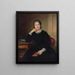 Ritratto di Sidonia Przhradna - Miklós Barabás — quadro incorniciato alla parete